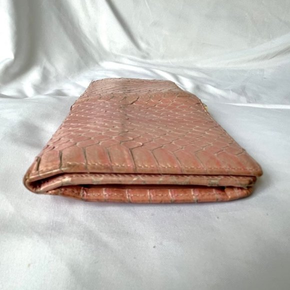 Christian Dior Authentic Pink Vintage Snakeskin Wallet - Picture 10 of 16
